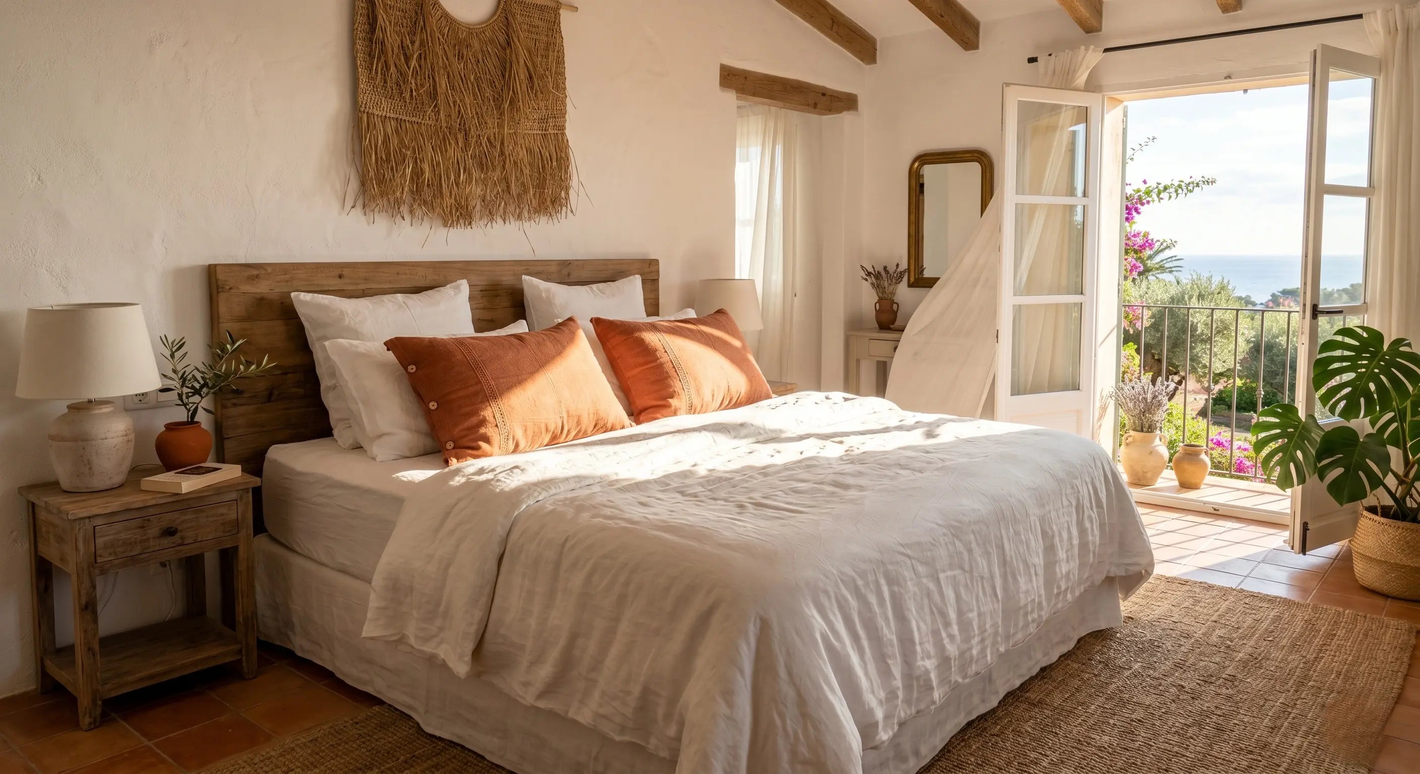 Taie d'Oreiller Terracotta : L'Astuce Déco pour une Chambre Ensoleillée Toute l'Année ZenPur