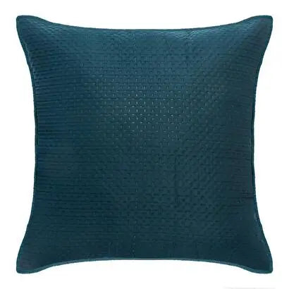 Dessus de lit et 2 taies d'oreiller Bleu Canard Dolce - 260x240 cm ZenPur