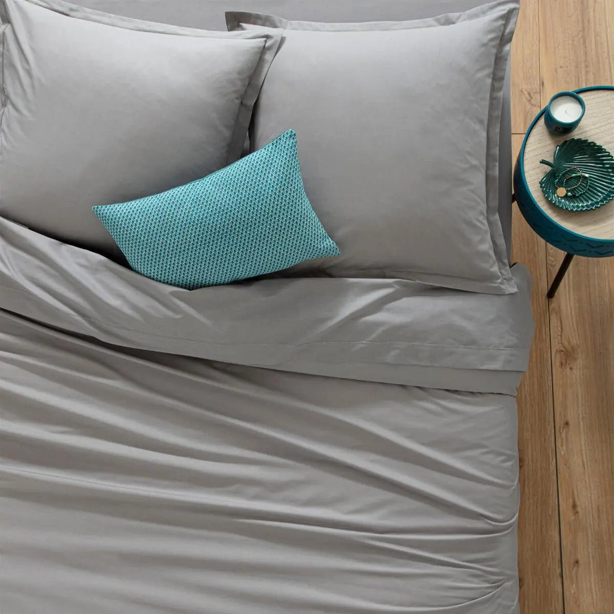 Housse couette 2p gris 240x220 ZenPur