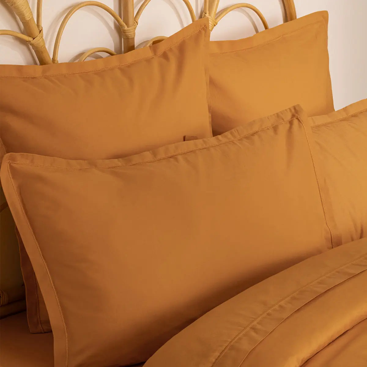 Taie d'oreiller coton Jaune cumin - 50x70 cm ZenPur