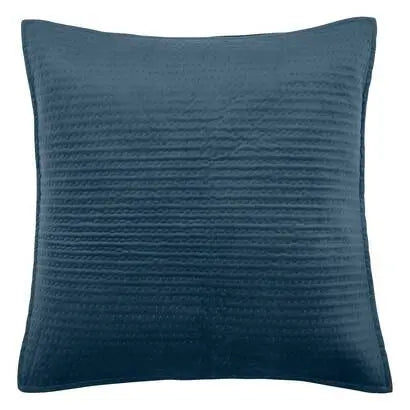Dessus de lit et 2 taies d'oreiller Bleu Egéen Lilou - 260x240 cm ZenPur