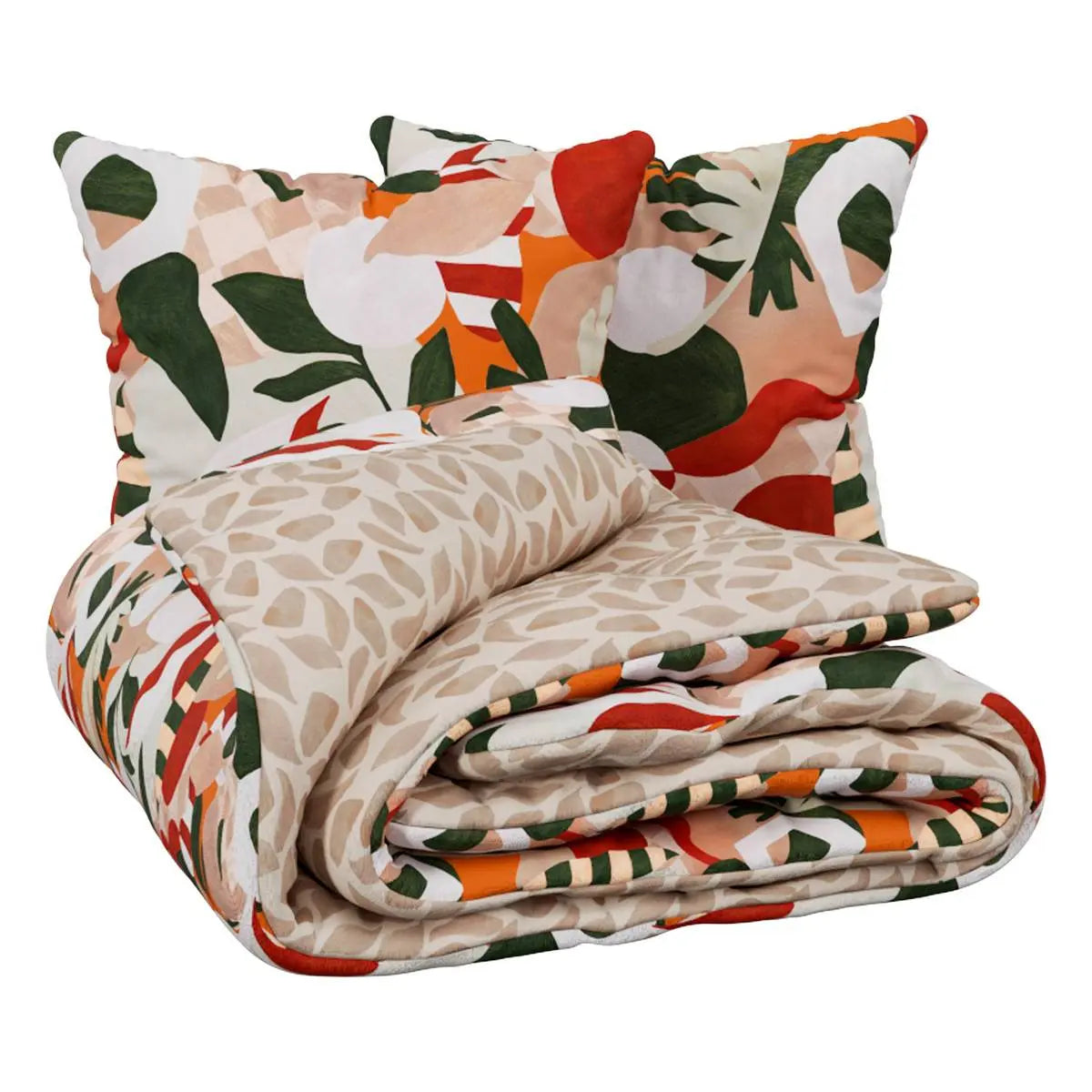 Parure de lit imprimée Multicolore Atisi - 240x220 cm ZenPur