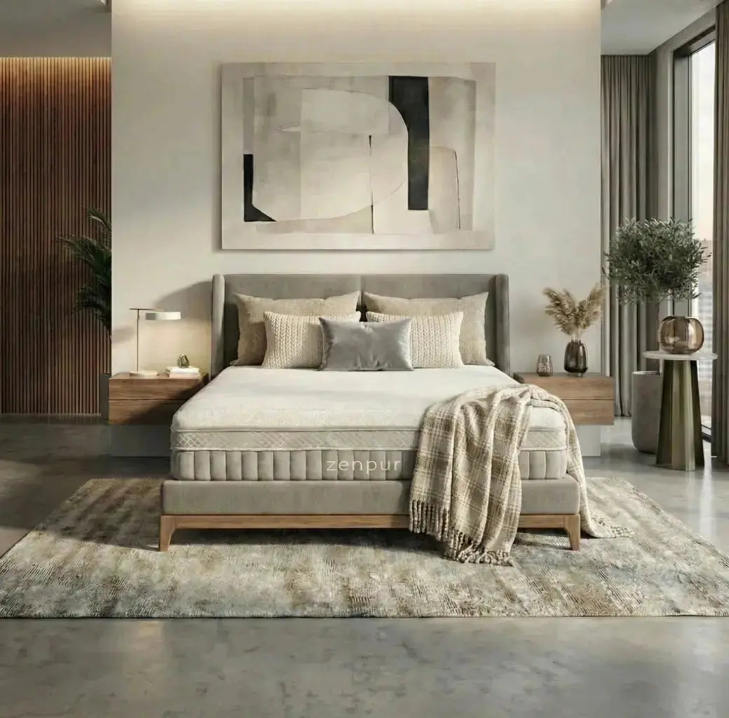 Matelas Hybride Mémoire de Forme Visco Aircell® Elite - Qualité Premium ZenPur