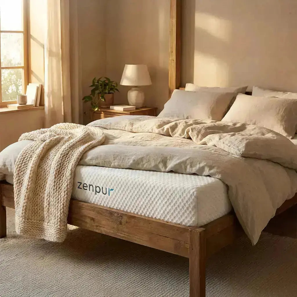 Pack 1 Couette 4 Saisons + 2 Oreillers Mémoire de Forme PLAT ZenPur