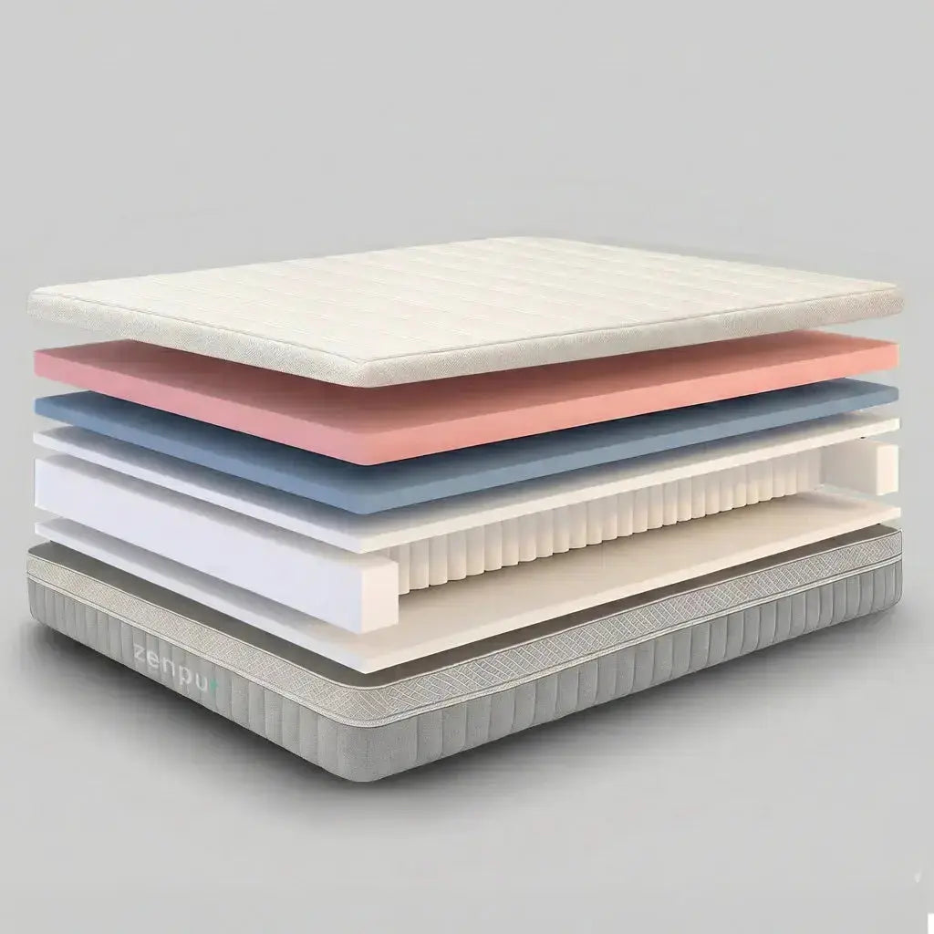 Matelas Hybride Mémoire de Forme Visco Aircell® Elite - Qualité Premium ZenPur