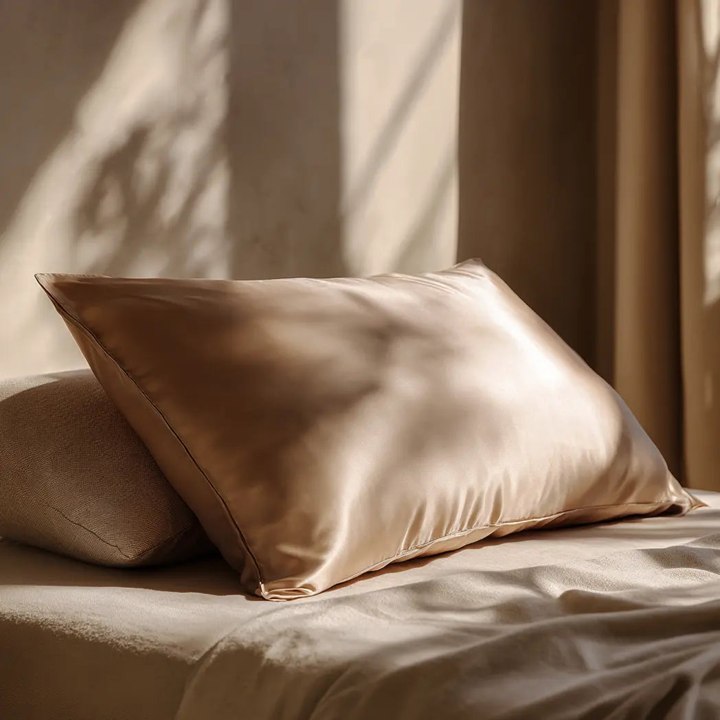 Taie d'Oreiller en Soie Beige 100% Mûrier - 50x70 ZenPur