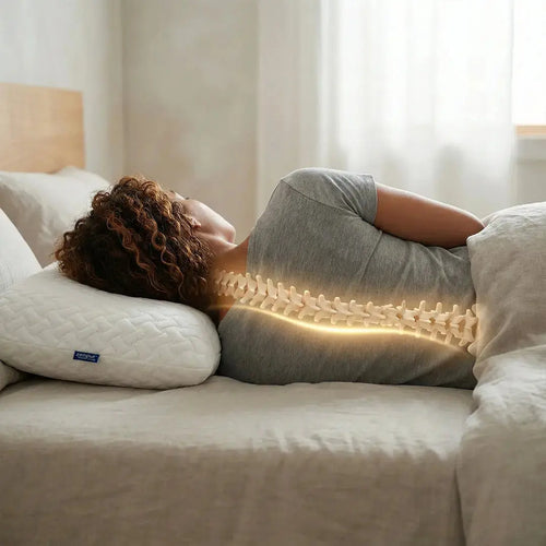 Oreiller FERME mémoire de forme Cervical Ergonomique Anti-Acariens - 40 x 60 cm ZenPur
