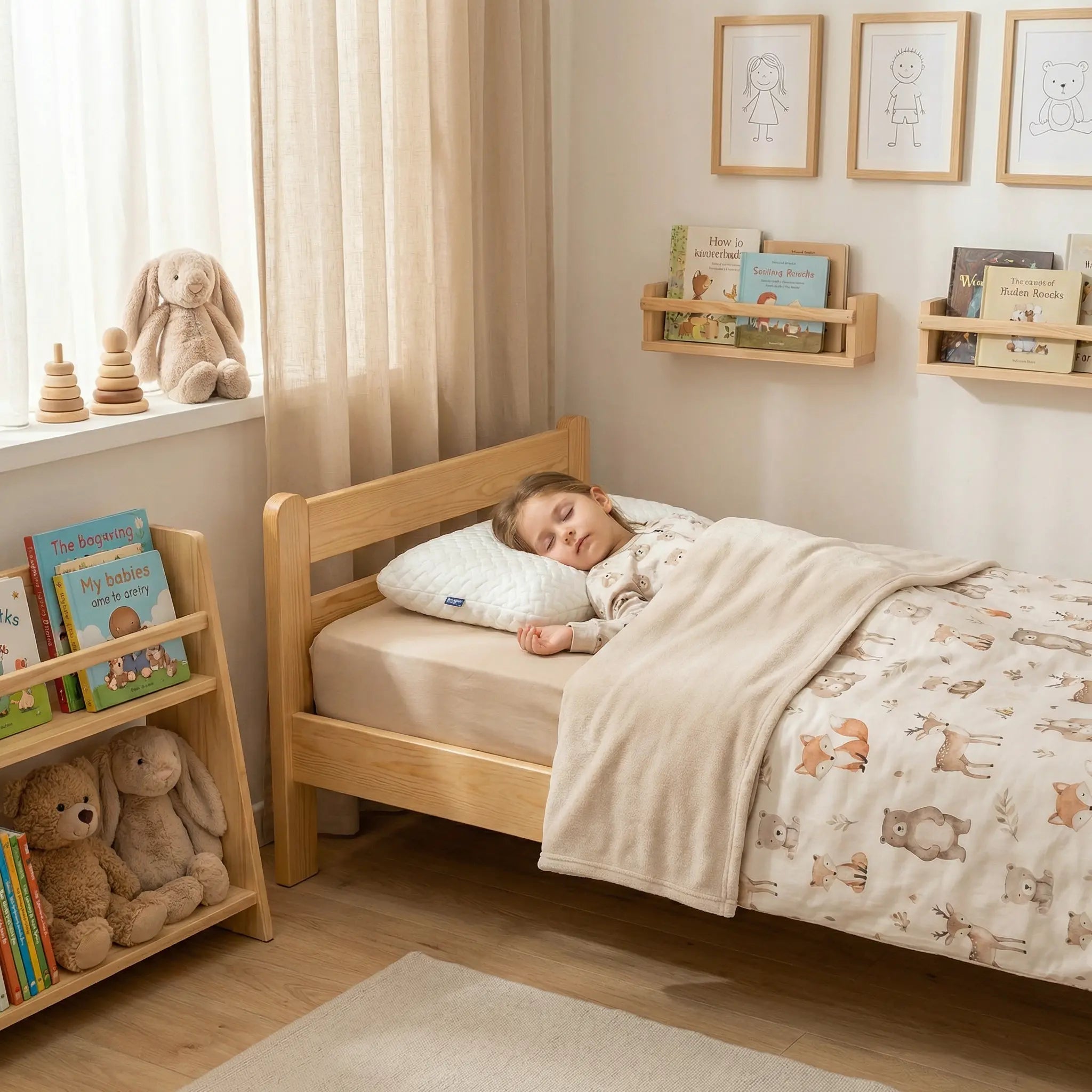 Oreiller Enfant Moelleux Ergonomique à Mémoire de Forme - 6 à 10 ans (40 x 60 cm) ZenPur