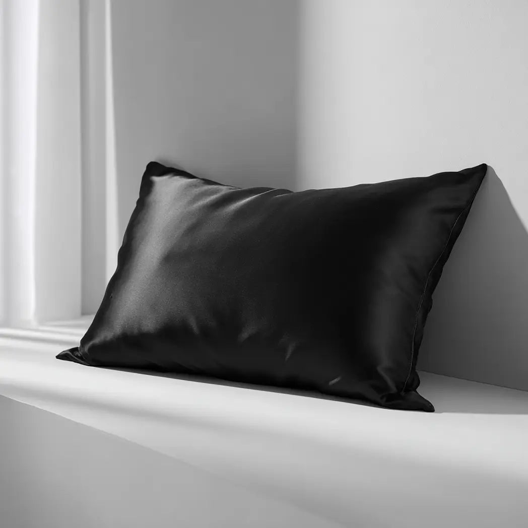 Taie d'Oreiller en Soie Noir 100% Mûrier - 50x70 ZenPur