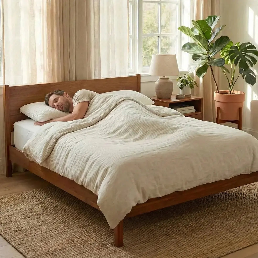 Oreiller Cervical Ergonomique à mémoire de forme "PLAT" Anti-Acariens - 40 x 60 cm ZenPur