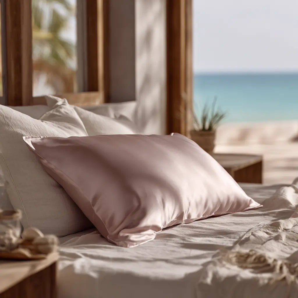 Taie d'Oreiller en Soie Rose 100% murier - 50x70 ZenPur
