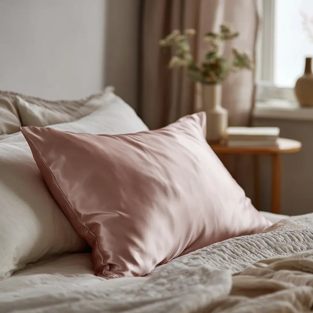 Taie d'Oreiller en Soie Rose 100% murier - 50x70 ZenPur