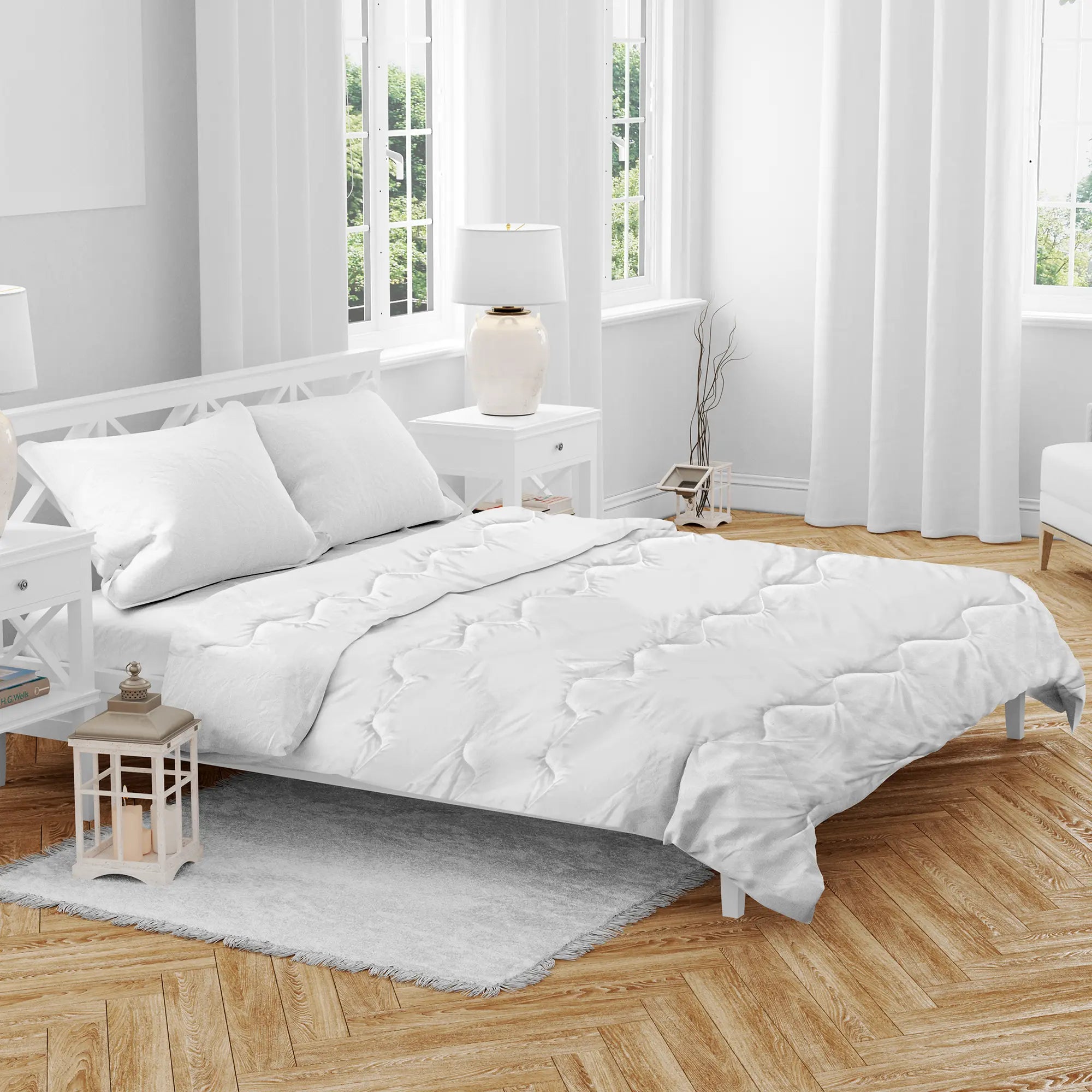 Couette Été Anti-Transpiration - Légère & Fraîche (200g/m²) Hypoallergénique Respirante ZenPur